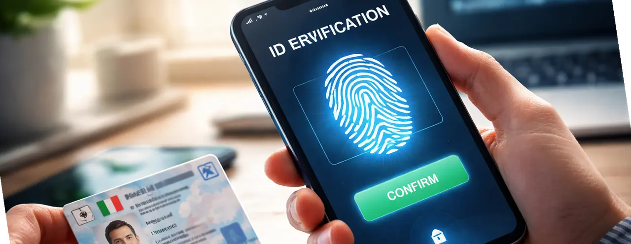 Verifica documento ID nella registrazione HiBet